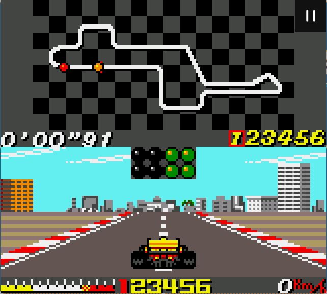 Ayrton Senna Super Monaco GP II - Game Gear game screenshot (1992) by Sega